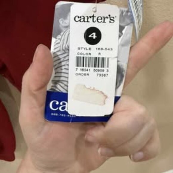 VINTAGE Size 4 Carters zip up NEW - Picture 2 of 2